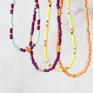 New 24 February - Seed beads in trendy spring colours